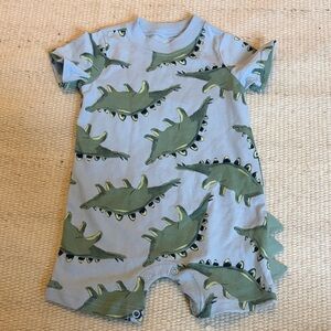 5/$10 Carter's Blue and Green Dinosaur Bodysuit